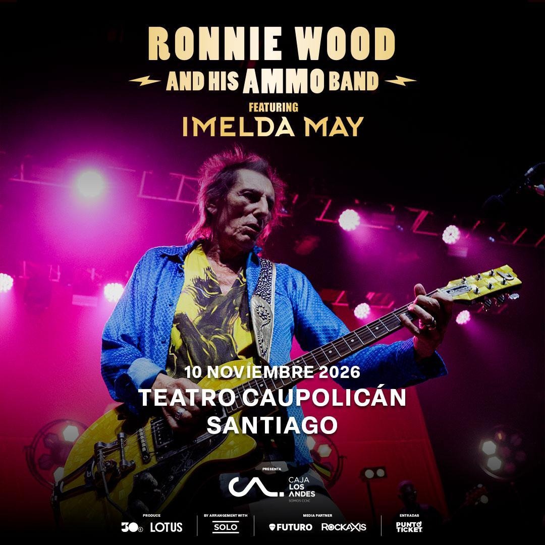 Show de Ronnie Wood en Chile cambia de recinto
